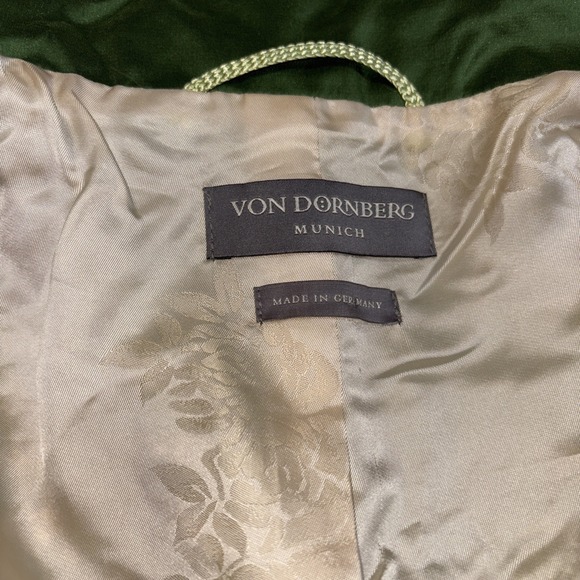 Von Dornberg Long blazer from apple green Summer-Tweed Size 44, Fits Like Large - Picture 9 of 13